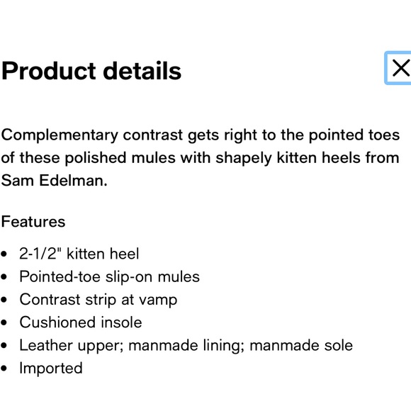 Sam Edelman Black Tev Kitten-Heel Mules Size 7.5 - Picture 2 of 10